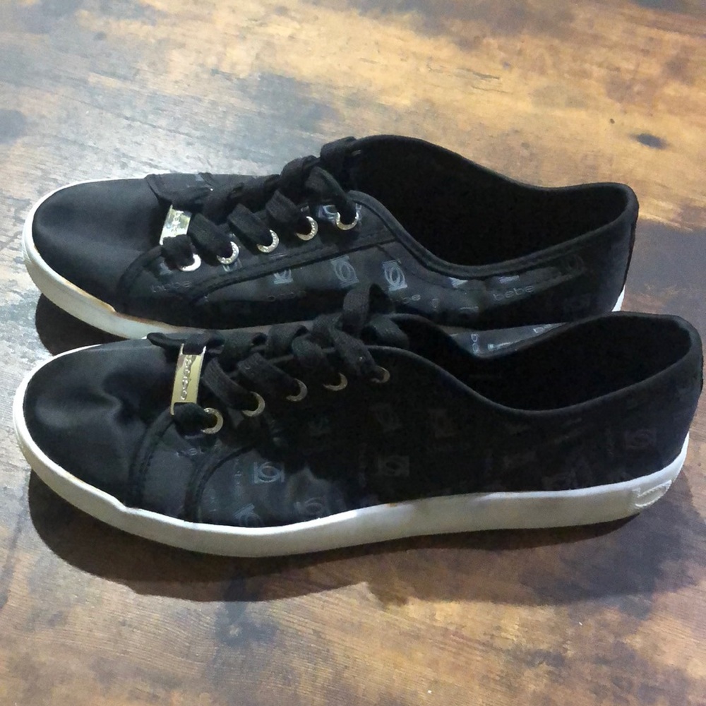 Black Bebe Sport Shoes Size 10M